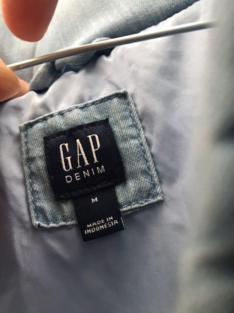 Puffer Denim GAP 100% Original, Fesyen 