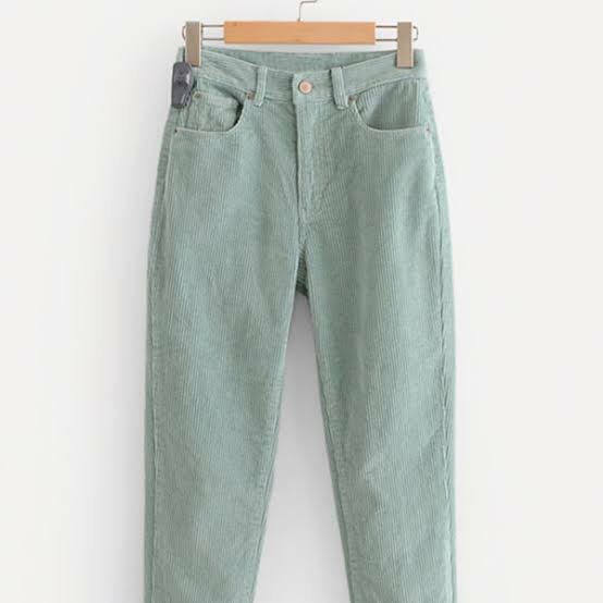 Pull\u0026bear corduroy mint pants (warna 