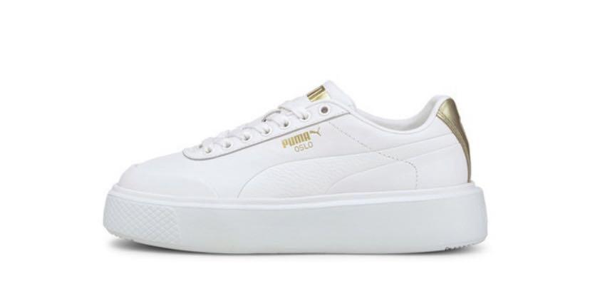 Puma Oslo Maja Clean Metal Trainers Wanita 03 12, Fesyen Wanita, Sepatu di  Carousell