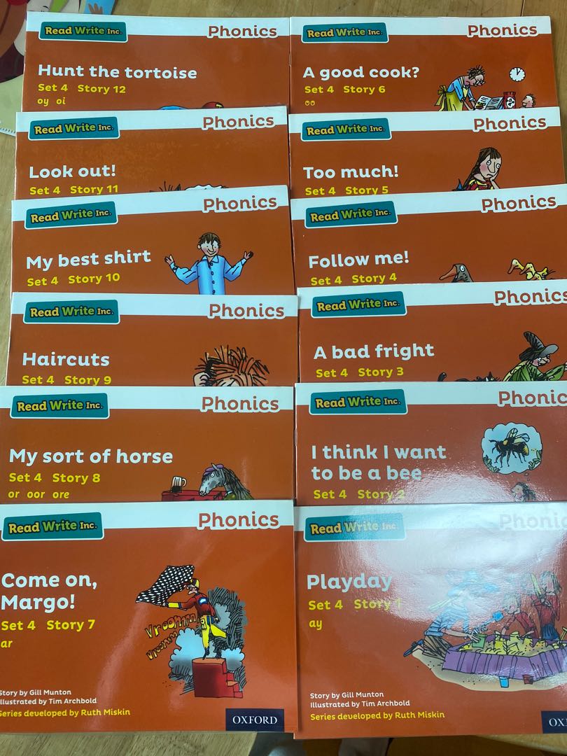 Read Write Inc Orange Set (12 books), 興趣及遊戲, 書本 & 文具, 小朋友書 - Carousell