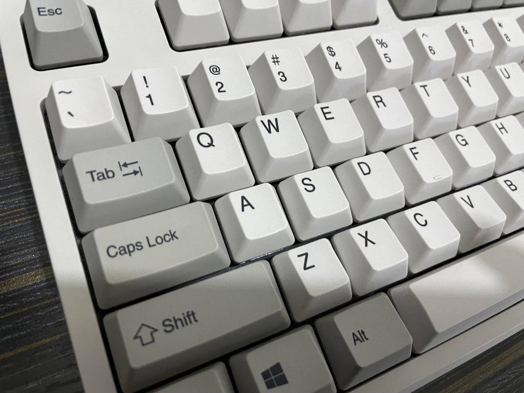 Realforce R2 PFU Topre 靜電容鍵盤限量版象牙白45克有盒齊配件, 電腦