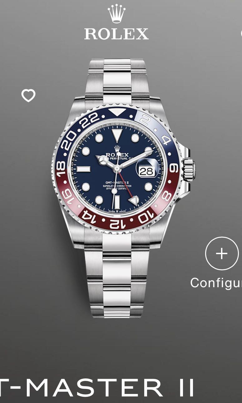 Rolex GMT Master II White Gold Blue Dial