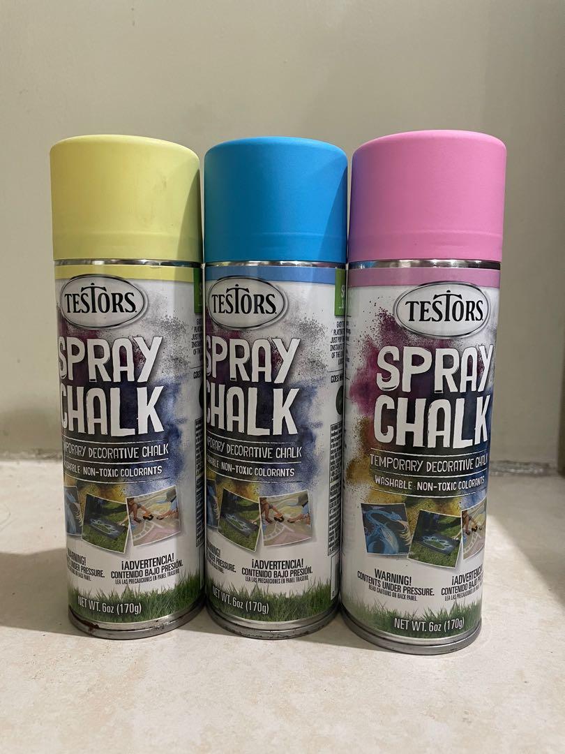 Rust Oleum Testors Spray Chalk, 6 oz. Spray, Hobbies & Toys, Stationary