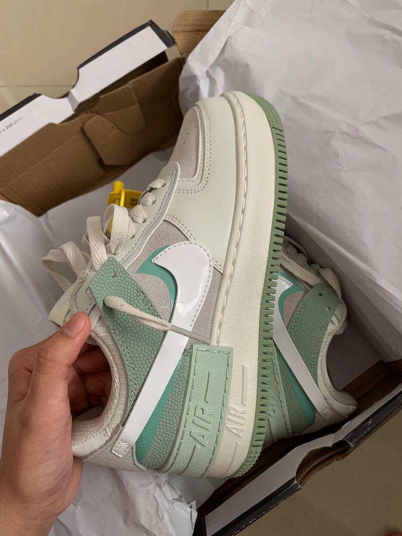 Sage Green Nike AF1 Shadow 'Spruce Aura' (PRICE REDUCED), Women's Footwear, Sneakers on Carousell