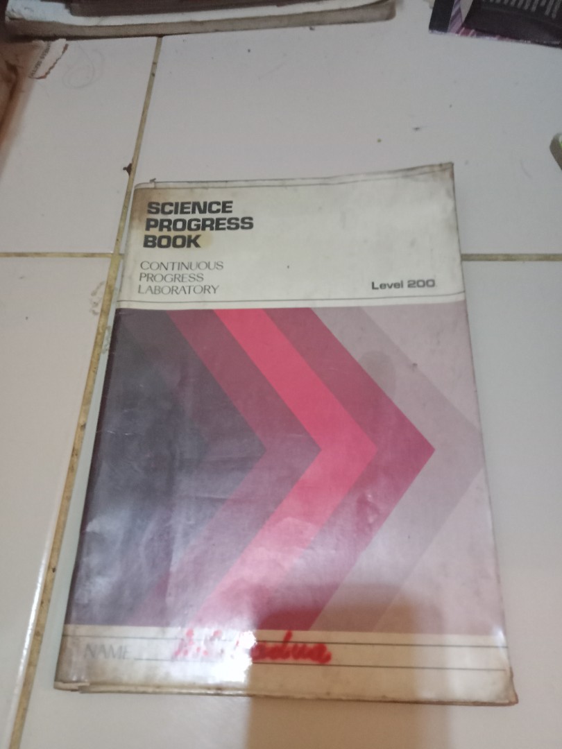 Science Progress Book Continuous Progress Laboratory Level 200, Hobbies