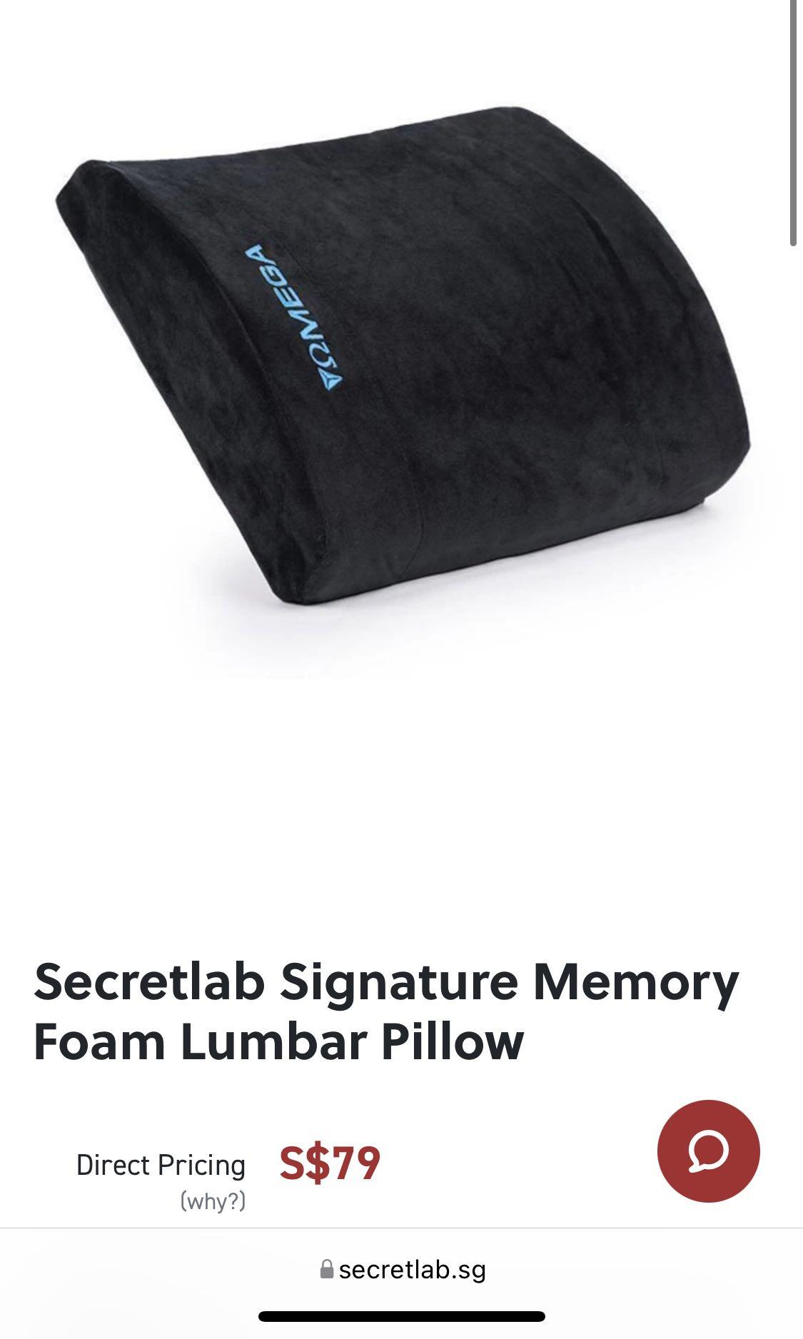 Secretlab signature memory foam lumbar pillow Clearance