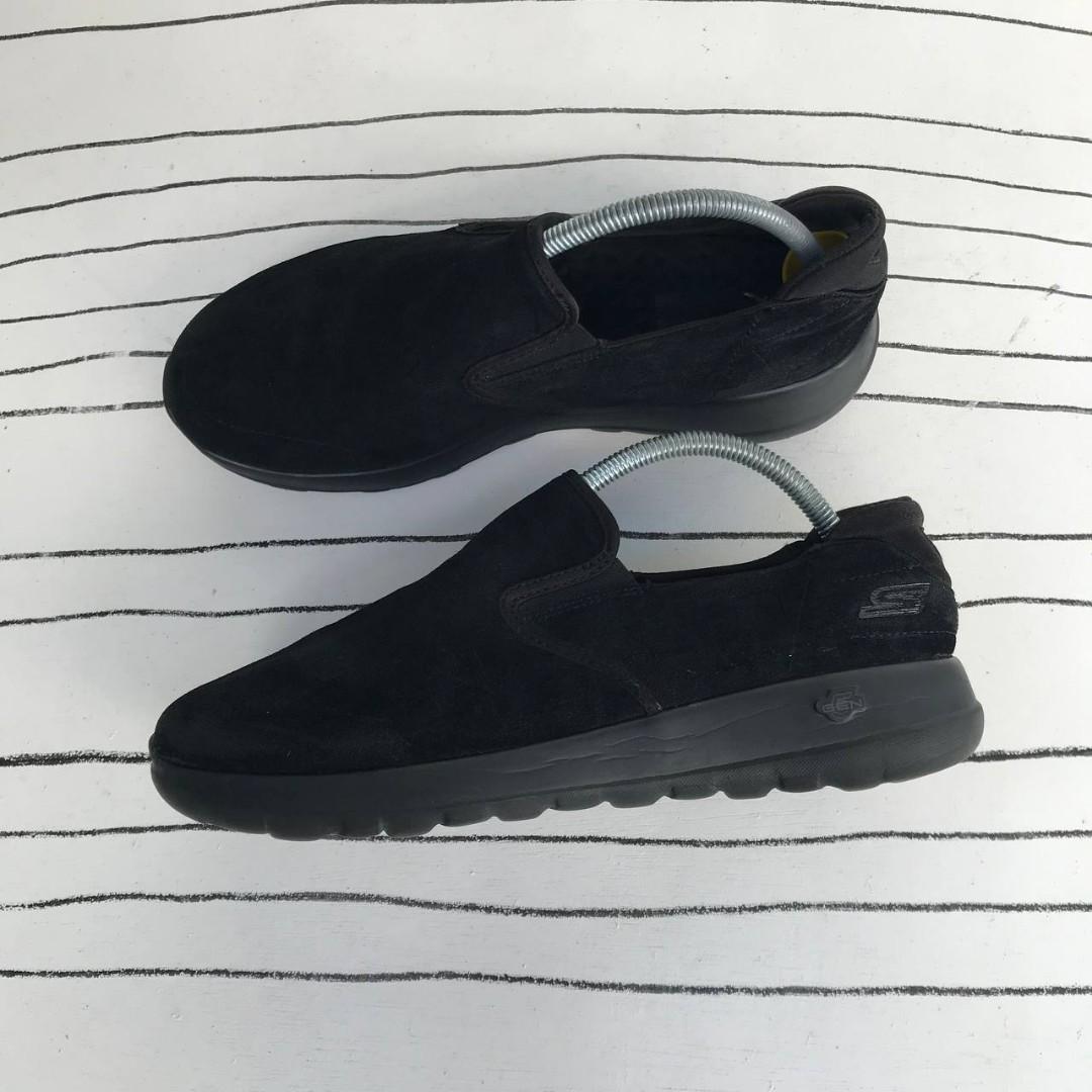 All black new arrivals slip on skechers