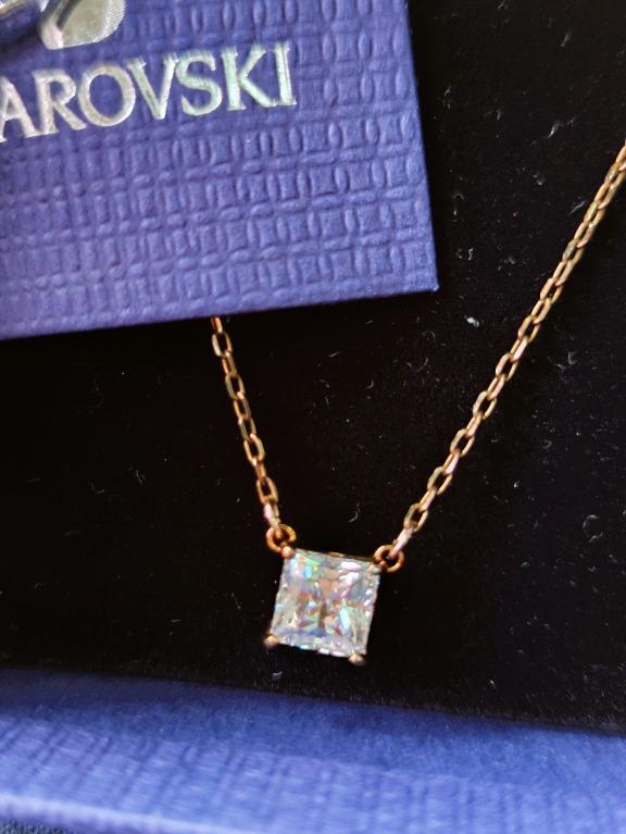 Swarovski attract square necklace top
