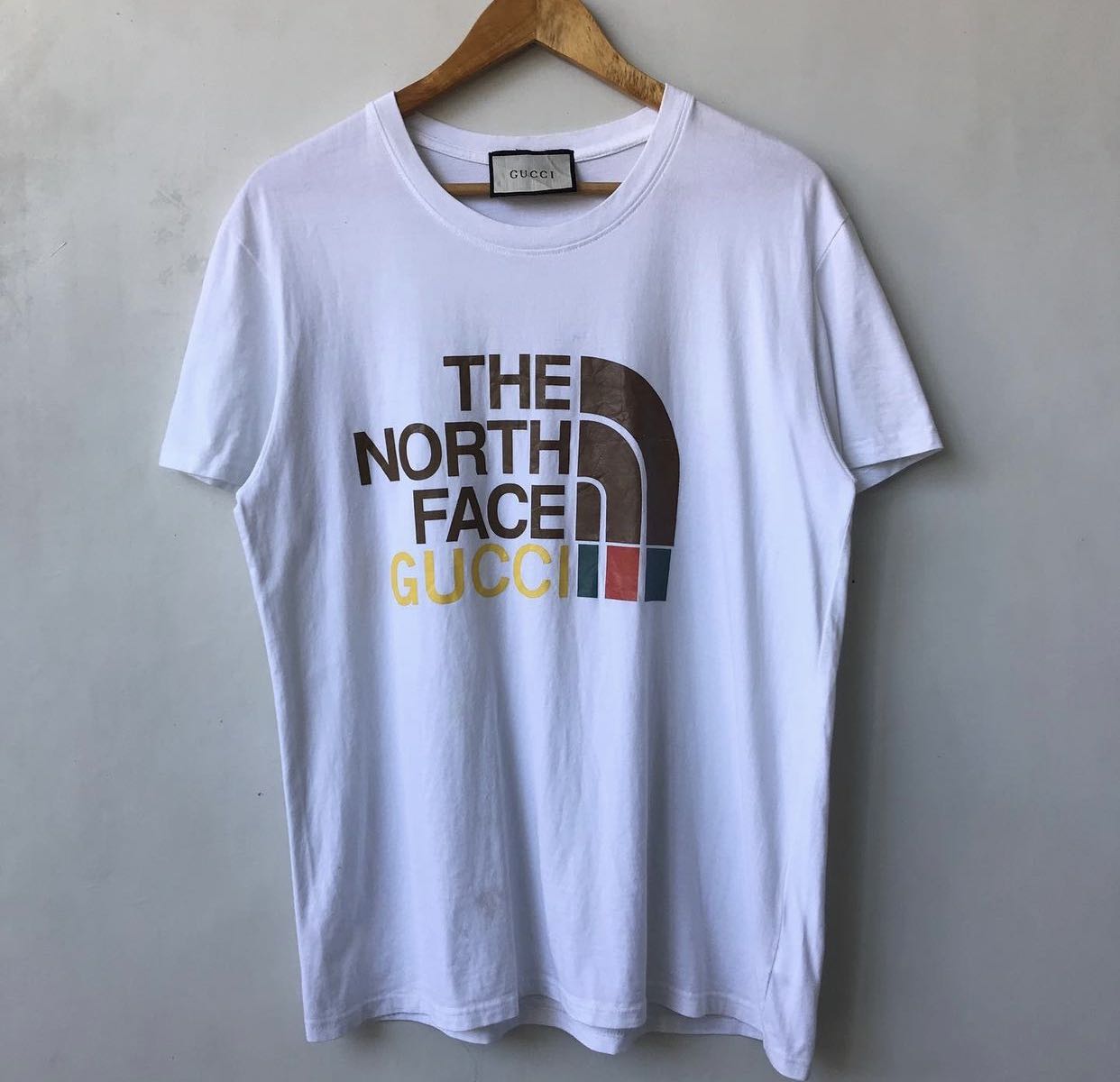 The North Face X Gucci Tee Shirt Luxury Apparel On Carousell
