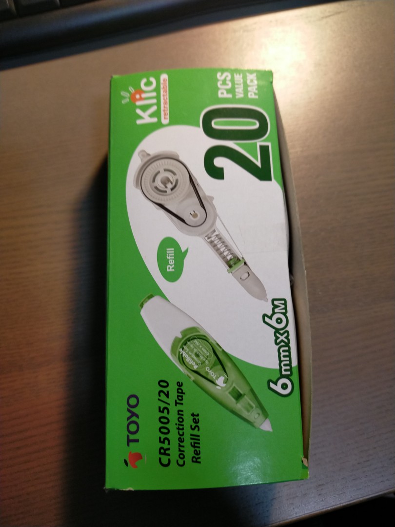 Toyo correction Tape Refill (x16), Hobbies & Toys, Stationery & Craft