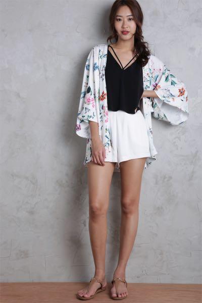 White sales kimono shrug