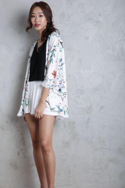 White sales kimono shrug