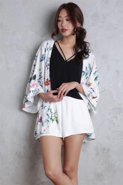White kimono shrug sale