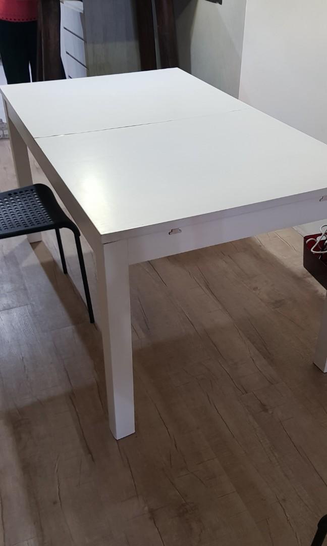 Used Retractable Ikea Dining Table, Furniture & Home Living, Furniture ...