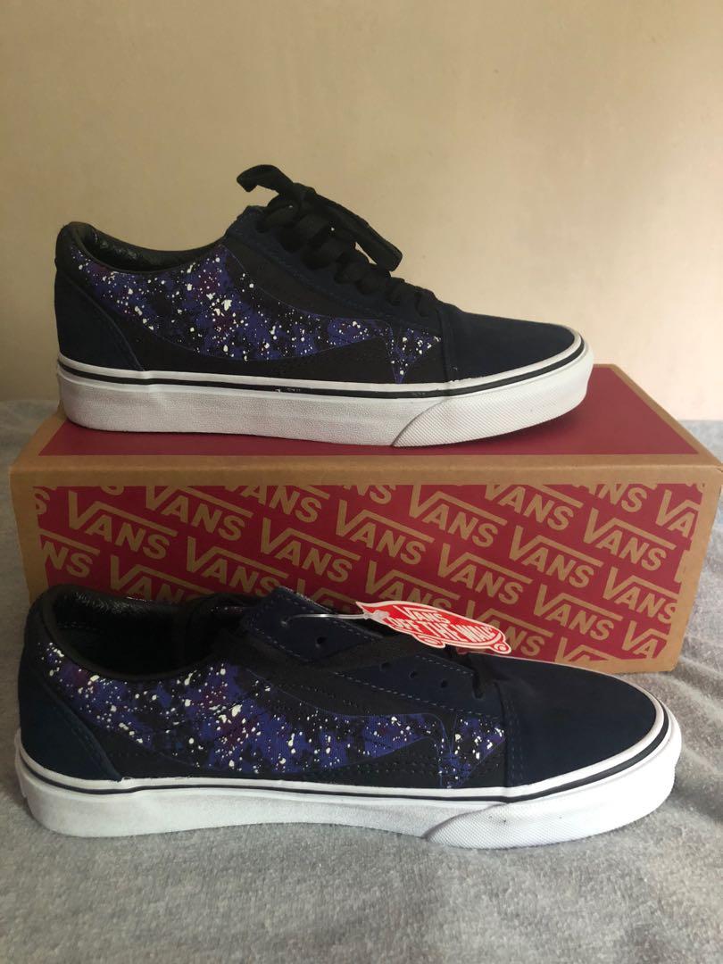 Vans Old Skool Galaxy Parisian Night Fesyen Wanita Sepatu di