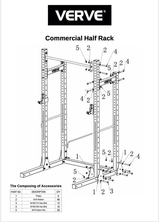 Verve half rack deals