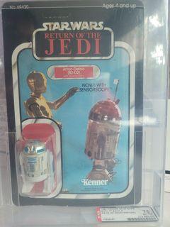 Vintage Kenner Star Wars R2-D2 with sensorscope MOC AFA 75