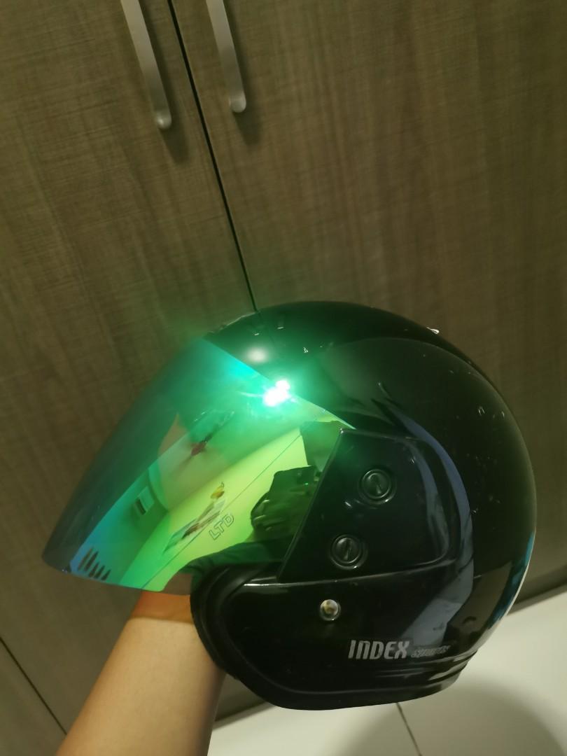 Visor Revo Blue Siang Malam Original Free Helmet, Auto Accessories on