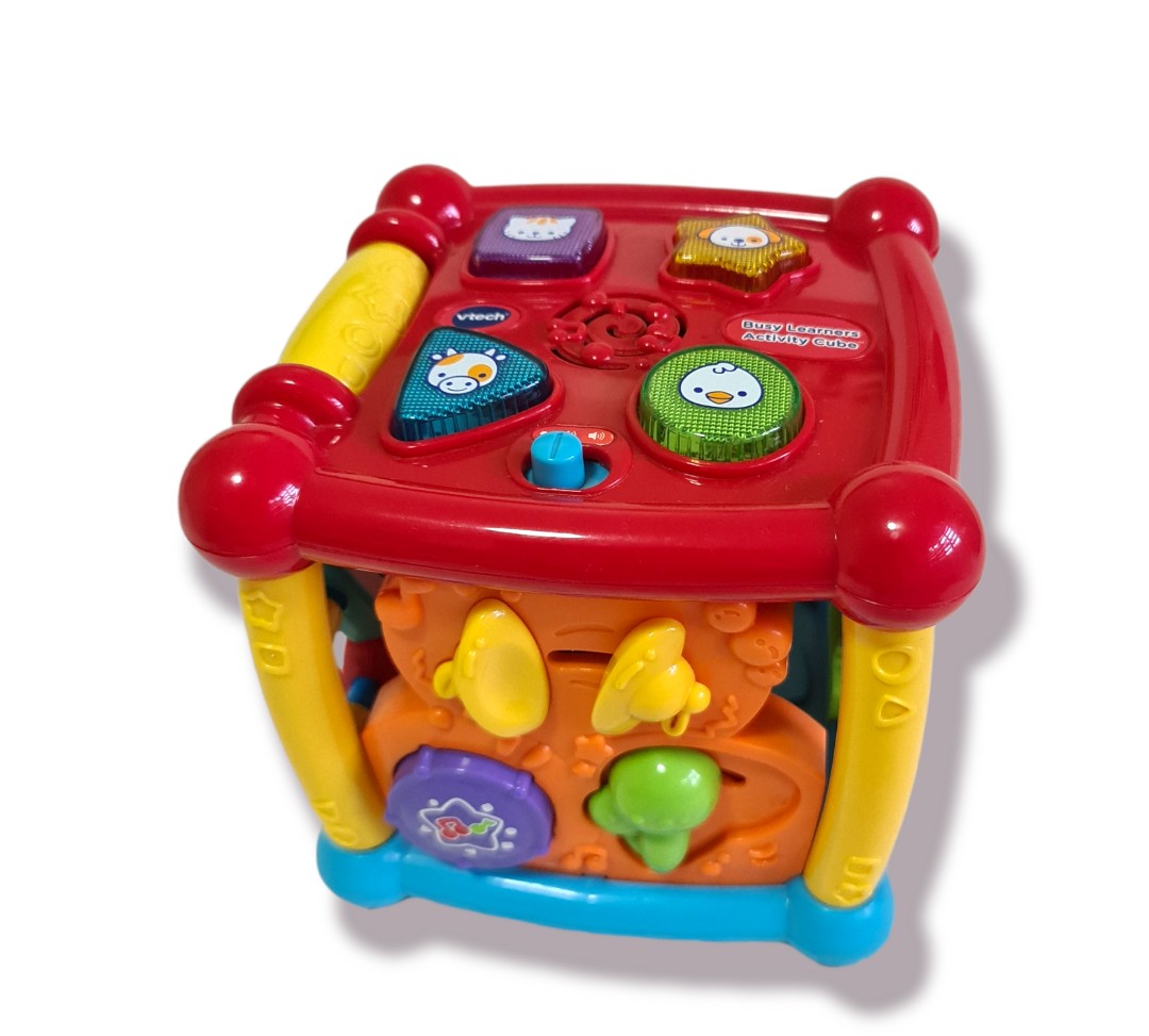 VTech Busy Learners Activity Cube, Babies & Kids, Infant Playtime on