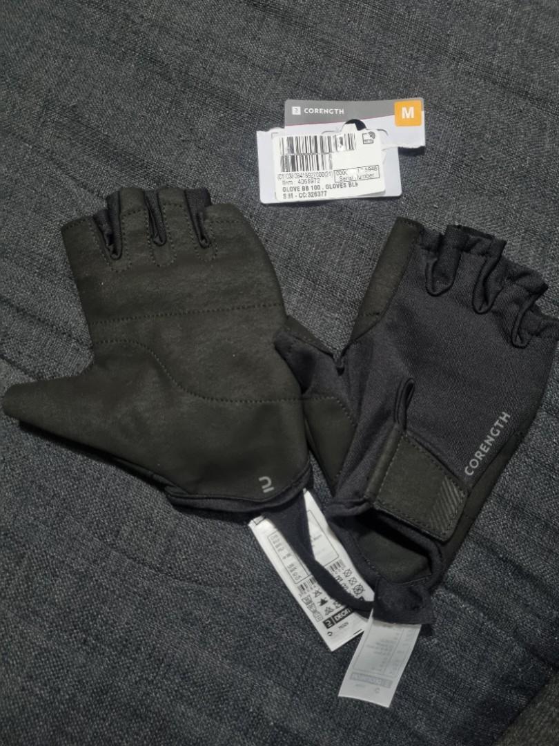 Weight Training Gloves - 100 Black - black - Corength - Decathlon