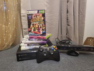 Xbox 360 with Kinect and Games