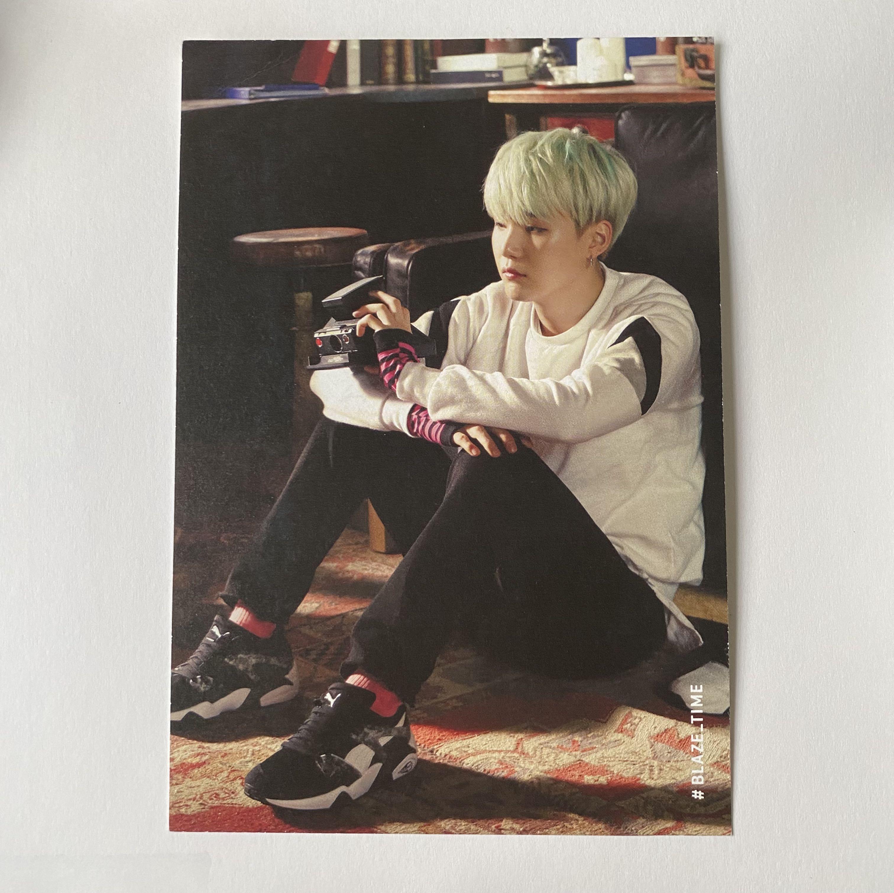 BTS Yoongi Suga Puma Postcard