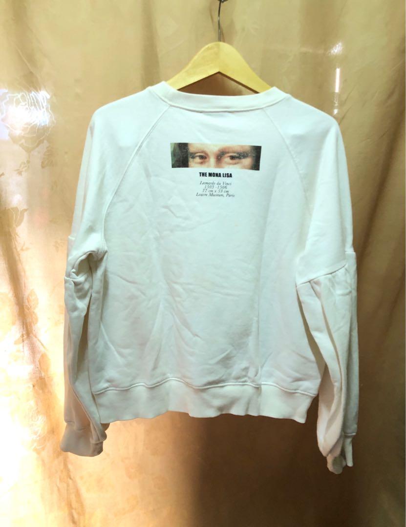 Mona lisa sweatshirt zara clearance