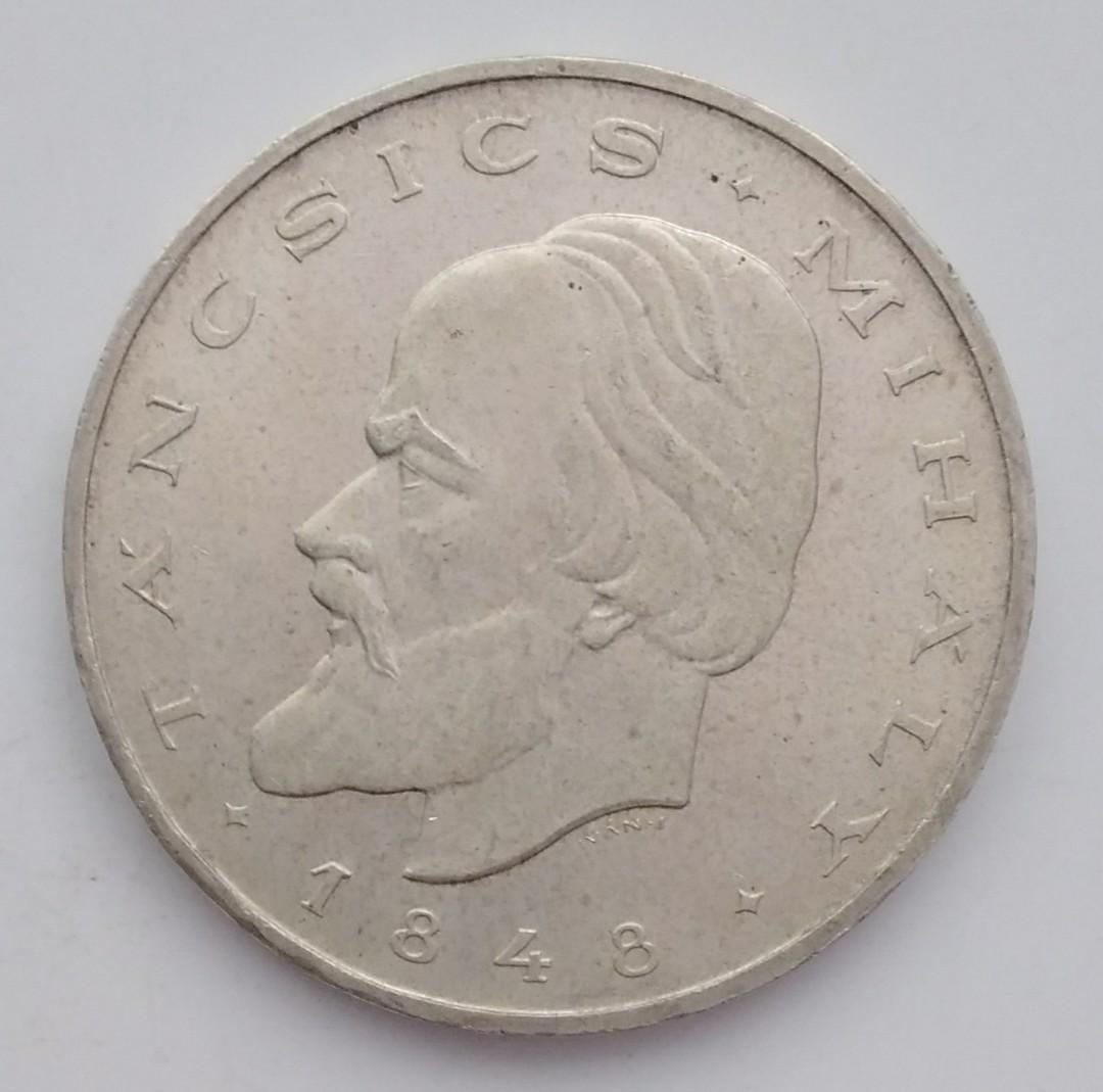 1948年匈牙利共和國20福林(Forint)紀念銀幣-布達佩斯鑄造, 興趣及遊戲, 收藏品及紀念品, 錢幣- Carousell