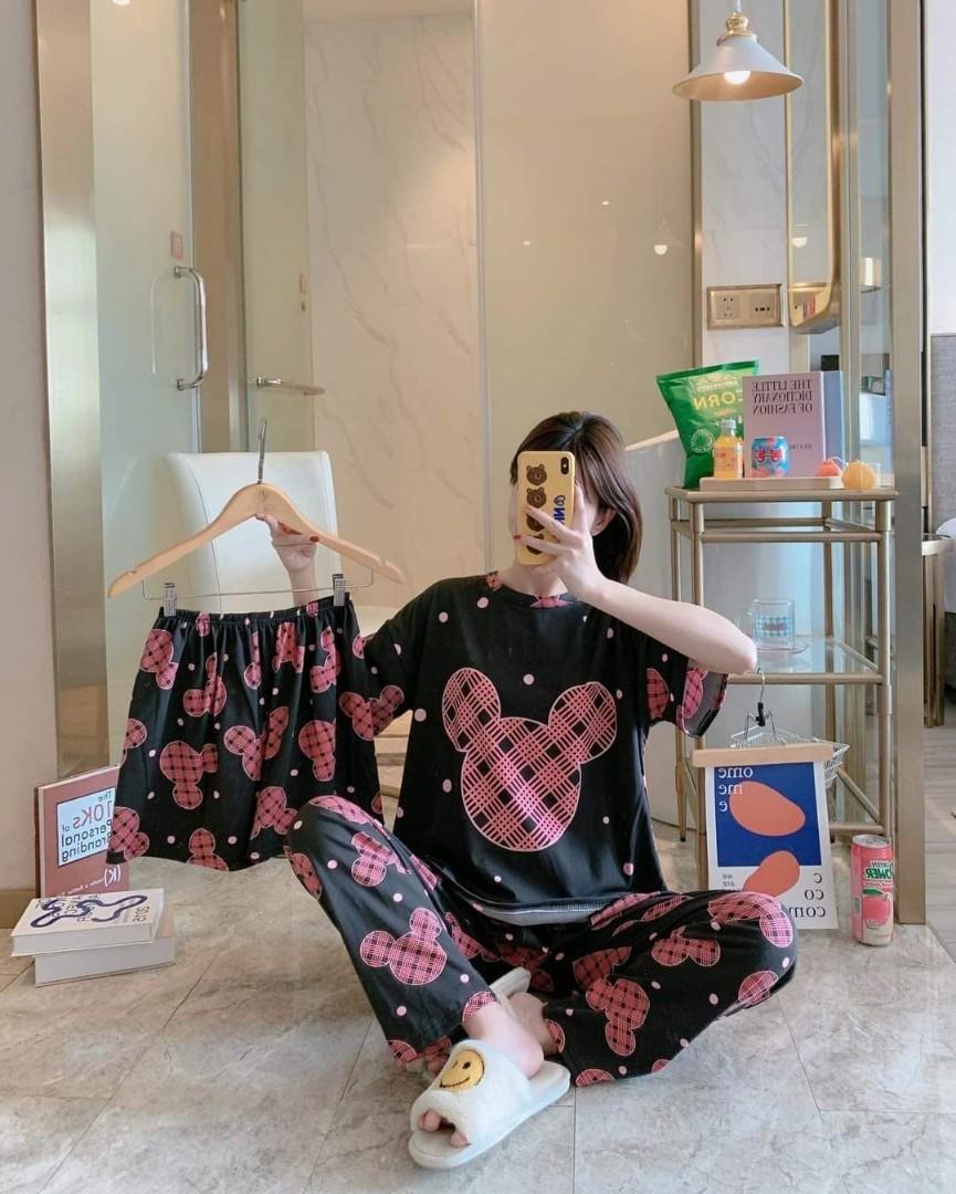 3in1 Korean Pajama Set Women s Fashion Dresses Sets Sets or Coordinates on Carousell