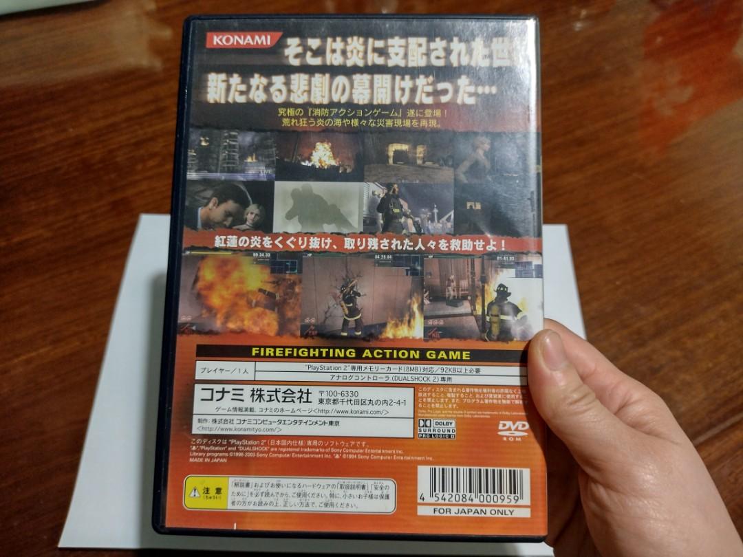 日版PS2 game 救火英雄Firefighter F.D.18, 電子遊戲, 電子遊戲