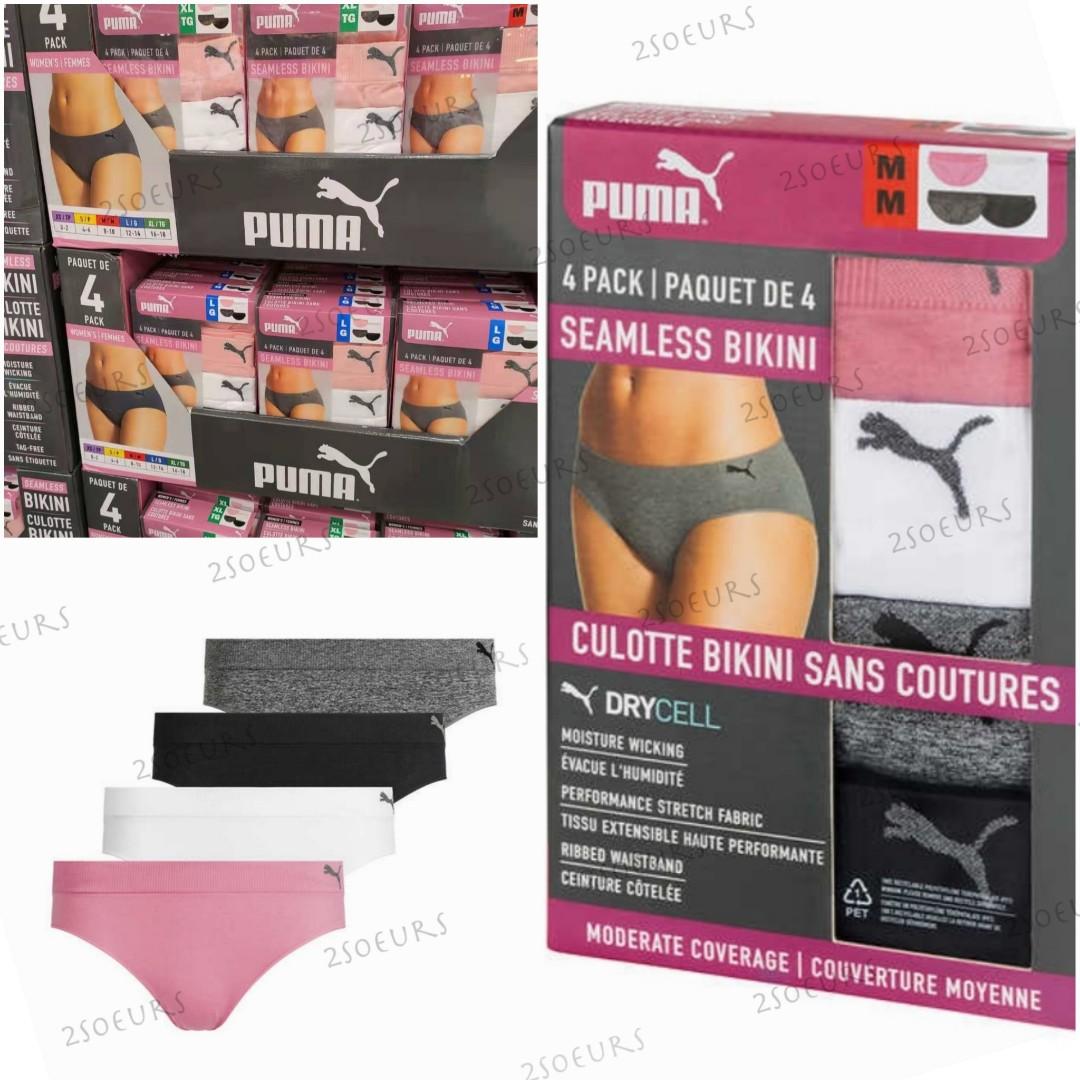 Puma Ladies Seamless Bikini, 4-pack 