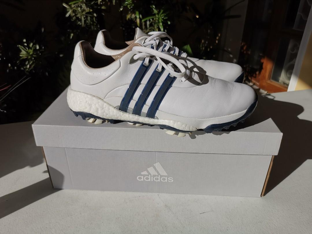 ADIDAS TOUR 360 22 US 9.5 (Category: Golf) located in Mandaluyong City. Submitted by pco11 (Listing ID 1142785472, Image 2). Description: ADIDAS TOUR 360 22 US 9. Used Once. Purchased Feb 2022, Last week. RFS: Wrong Size For fast transaction contact me at Globe 091786666442 Smart 09209888000.