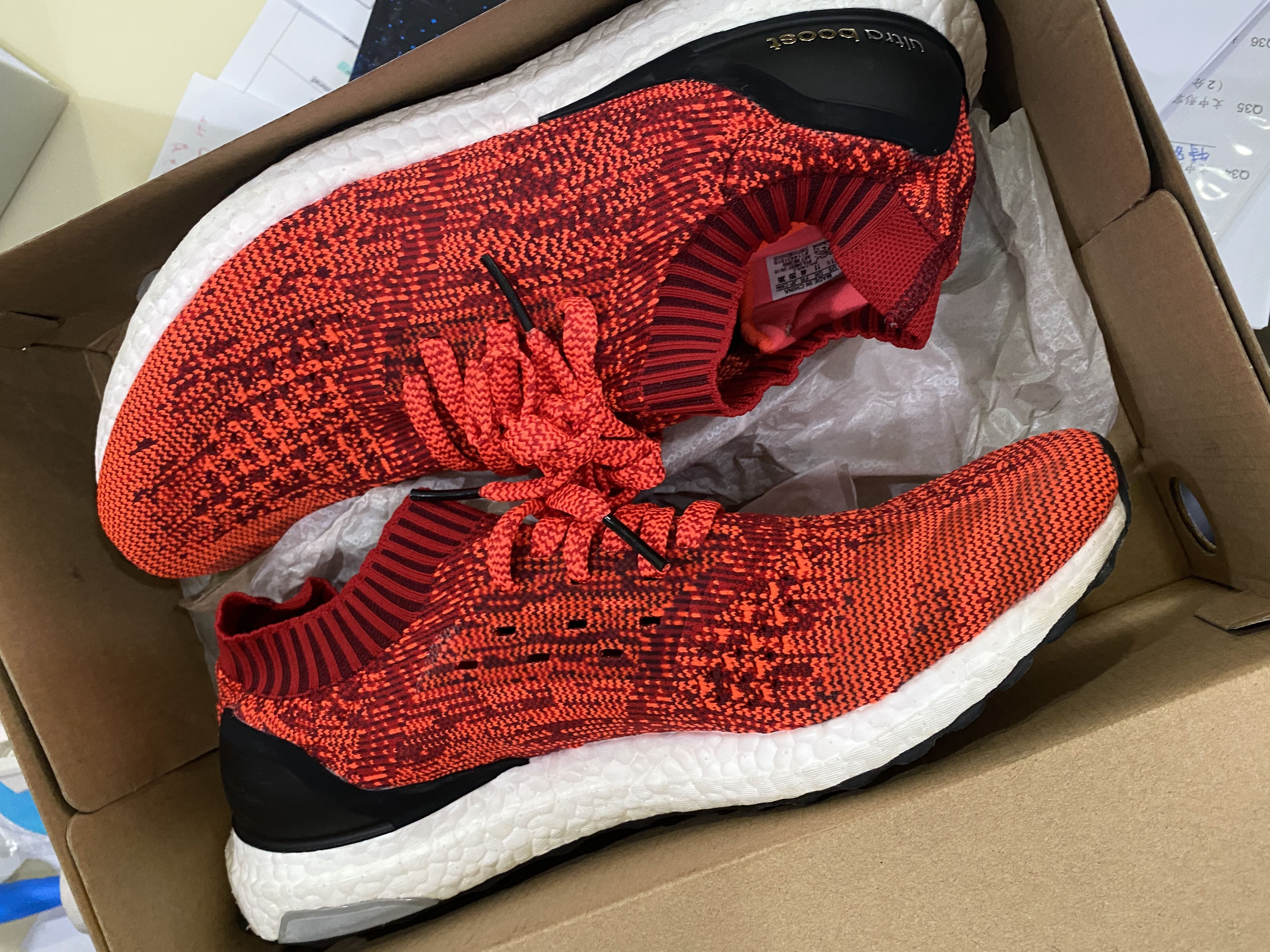 Adidas Ultra Boost Uncaged Solar Red Men s Fashion Footwear