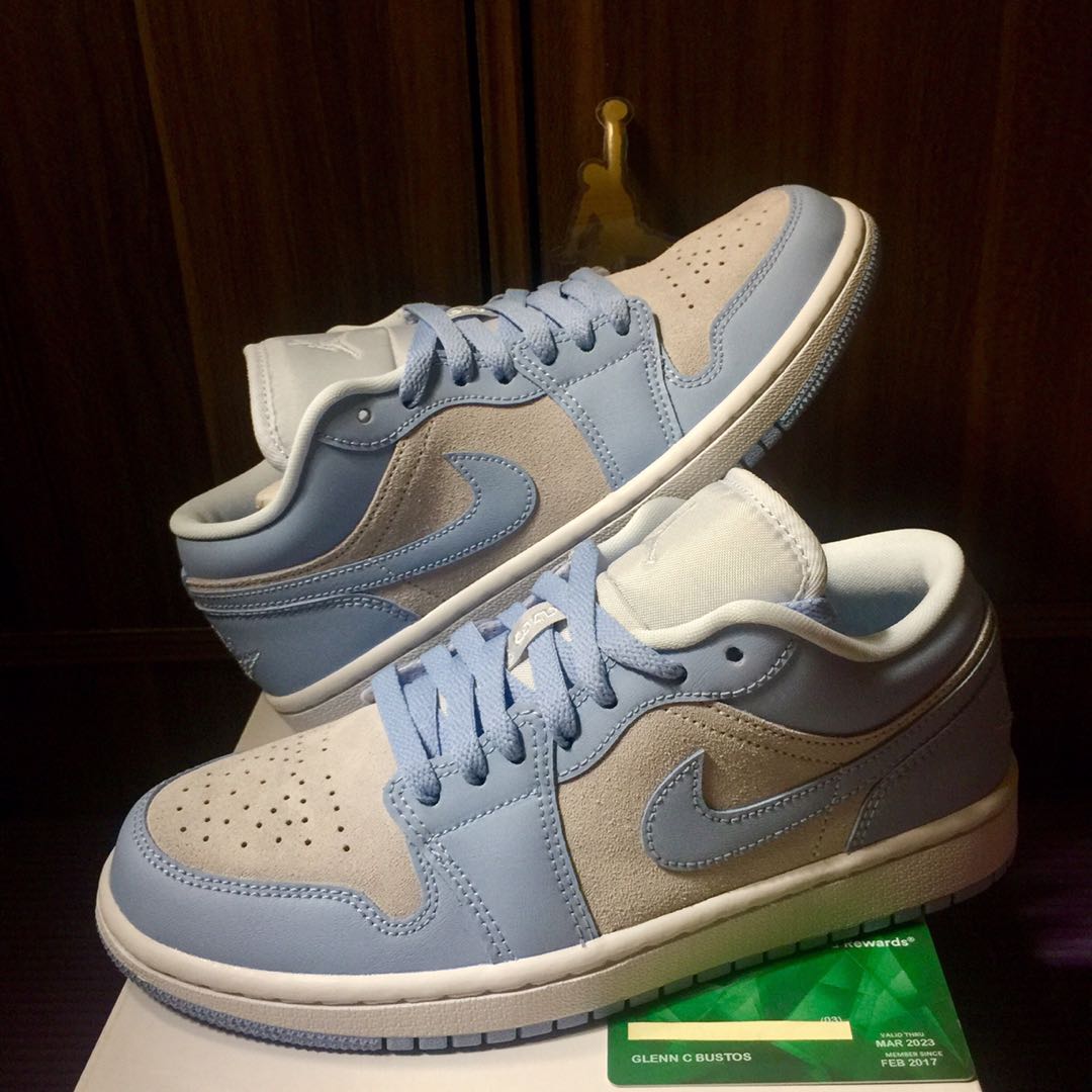 Air Jordan 1 Low 'Foot Grey UNC', Women 