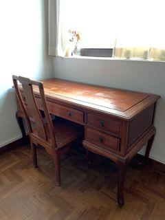 Antique Study Desk & Chair set