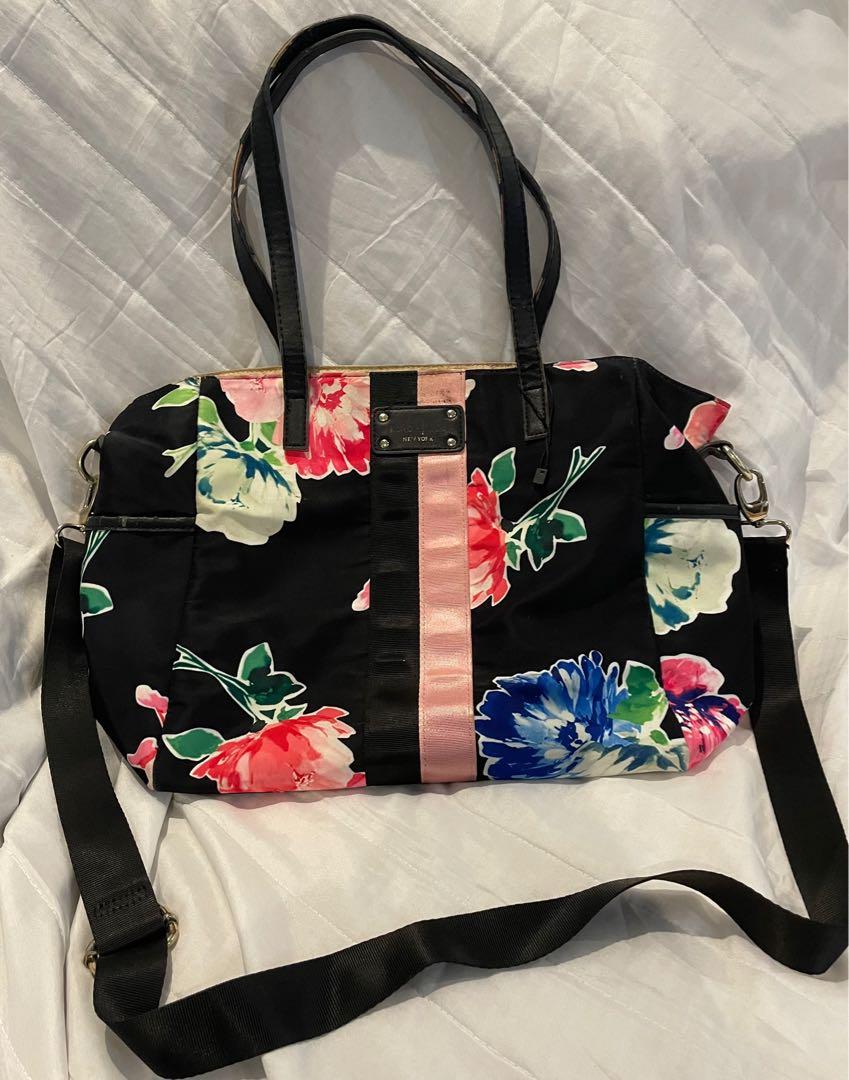 Authentic Kate Spade Two-way Tote and Sling bag - Black Floral Original,  Luxury, Bags & Wallets on Carousell