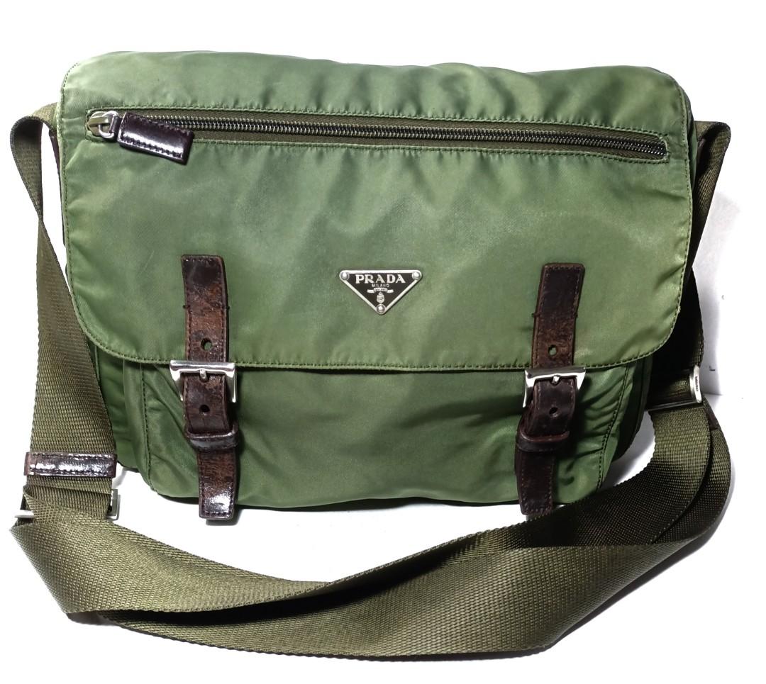 Authentic Prada Nylon Crossbody Shoulder Bag, Men's Fashion, Bags