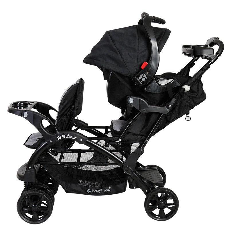 Baby Trend Sit N Stand Double W Car seat Babies Kids Going Out Strollers on Carousell