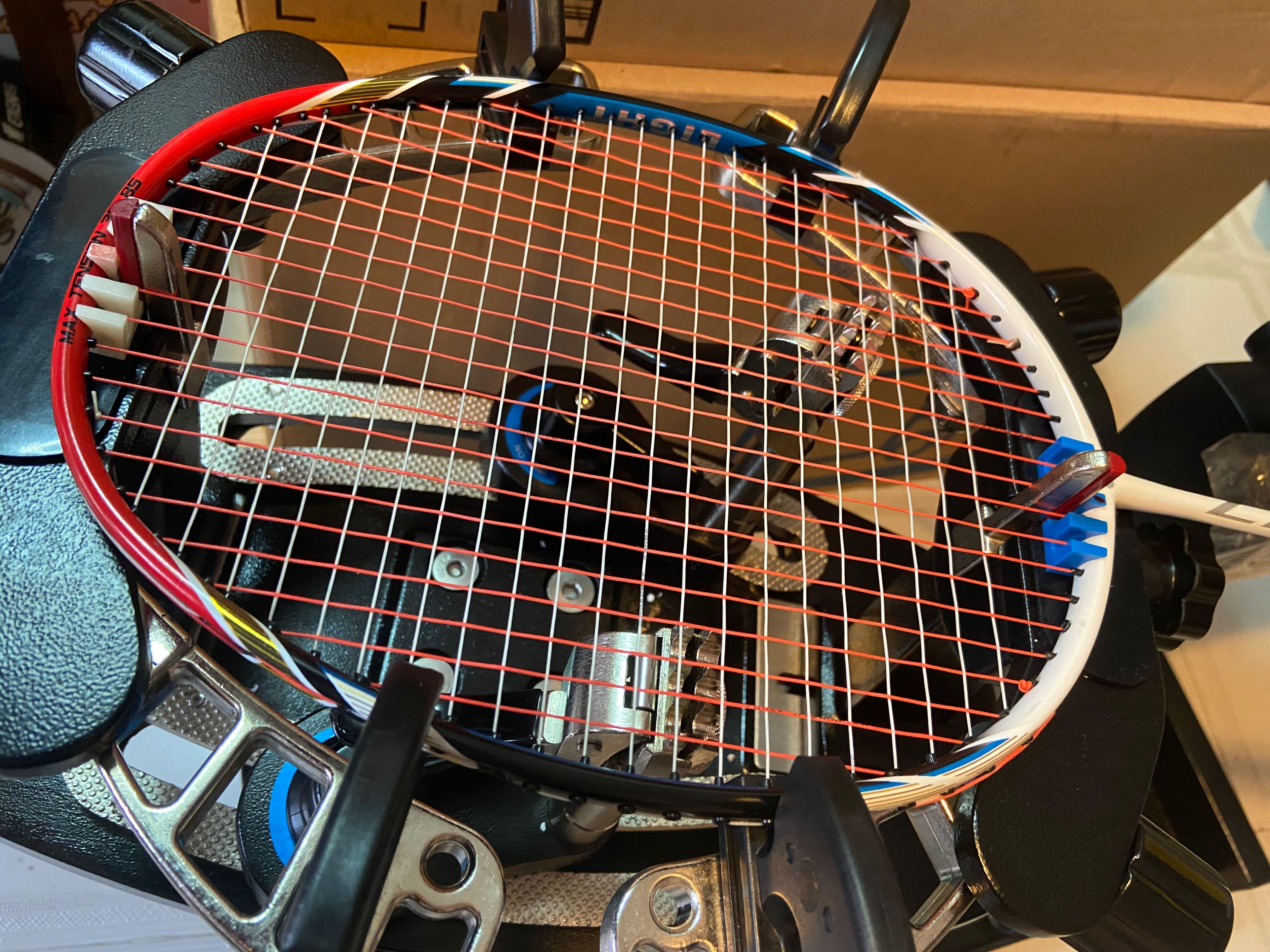 Badminton racket restring 13 to 17, Sports Equipment, Sports & Games, Racket & Ball Sports on