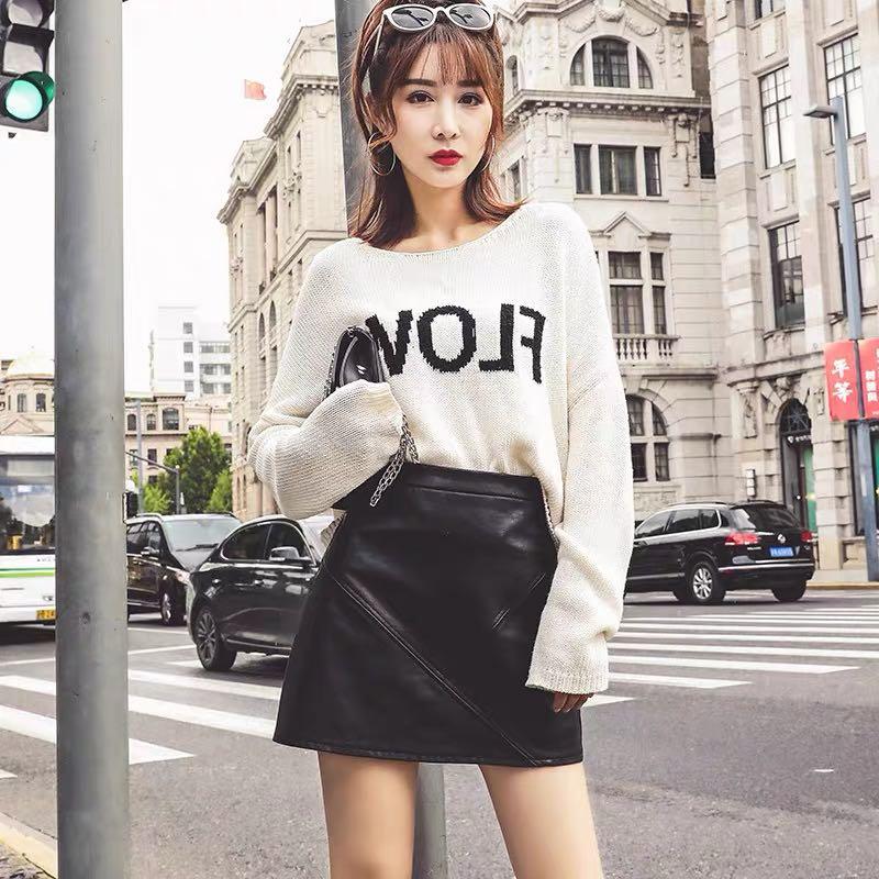 Girls black leather skirt new arrivals