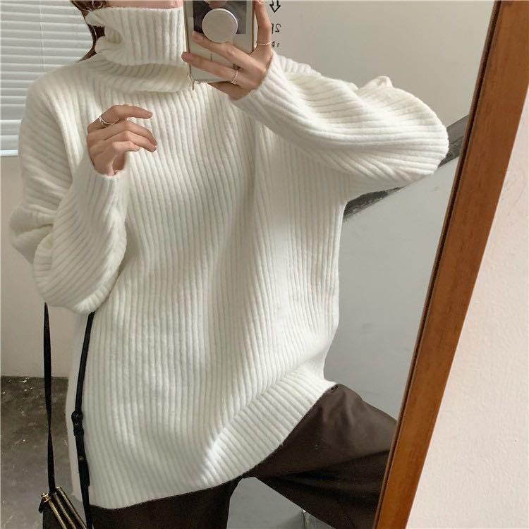 White long clearance sleeve jumper womens