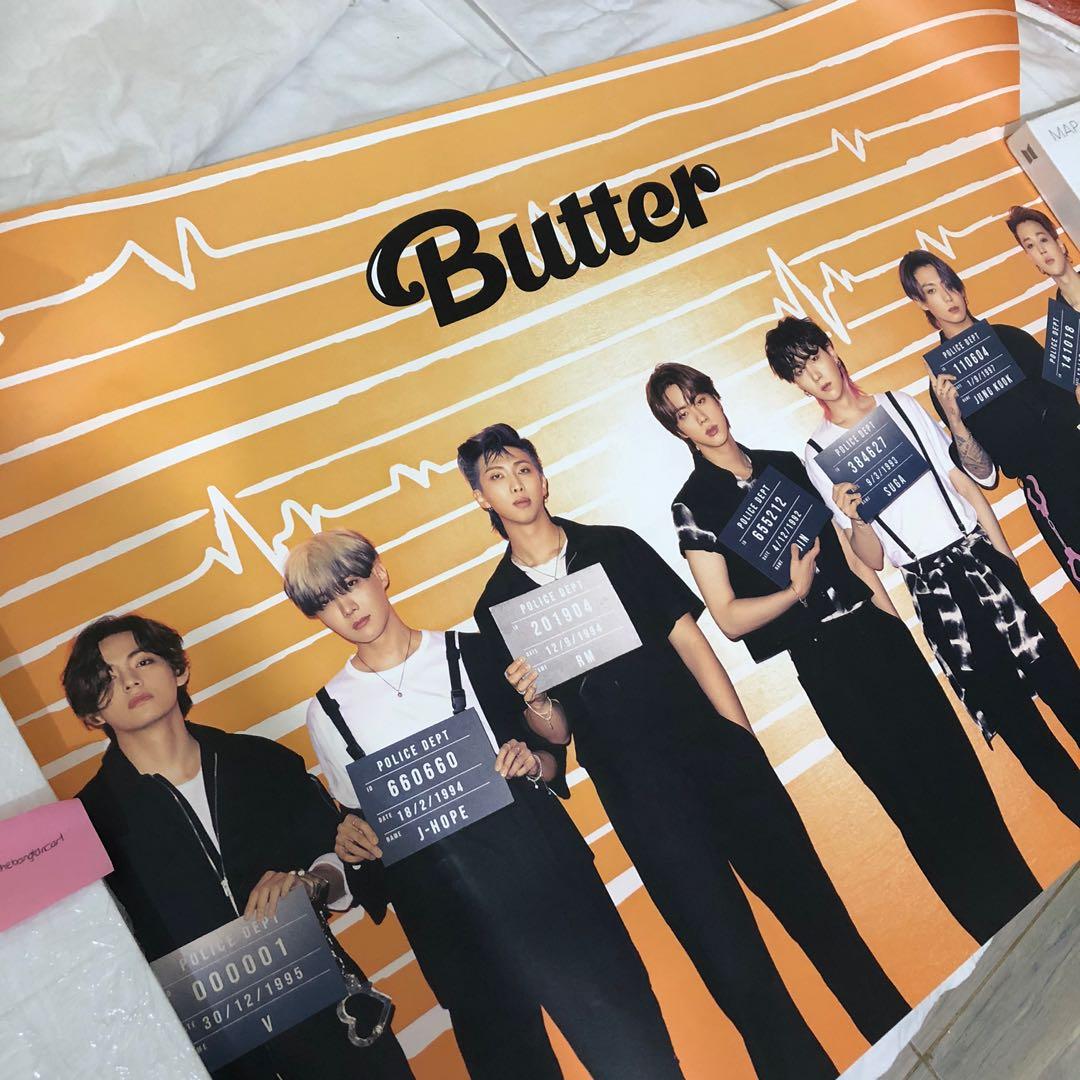 BTS BUTTER PEACHES CREAM POSTER SET, Hobbies & Toys, Memorabilia