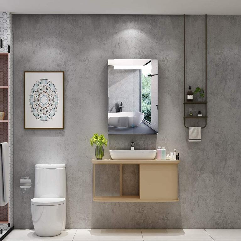 [C6213] Quavikey® LED Illuminated Bathroom Mirror Aluminum