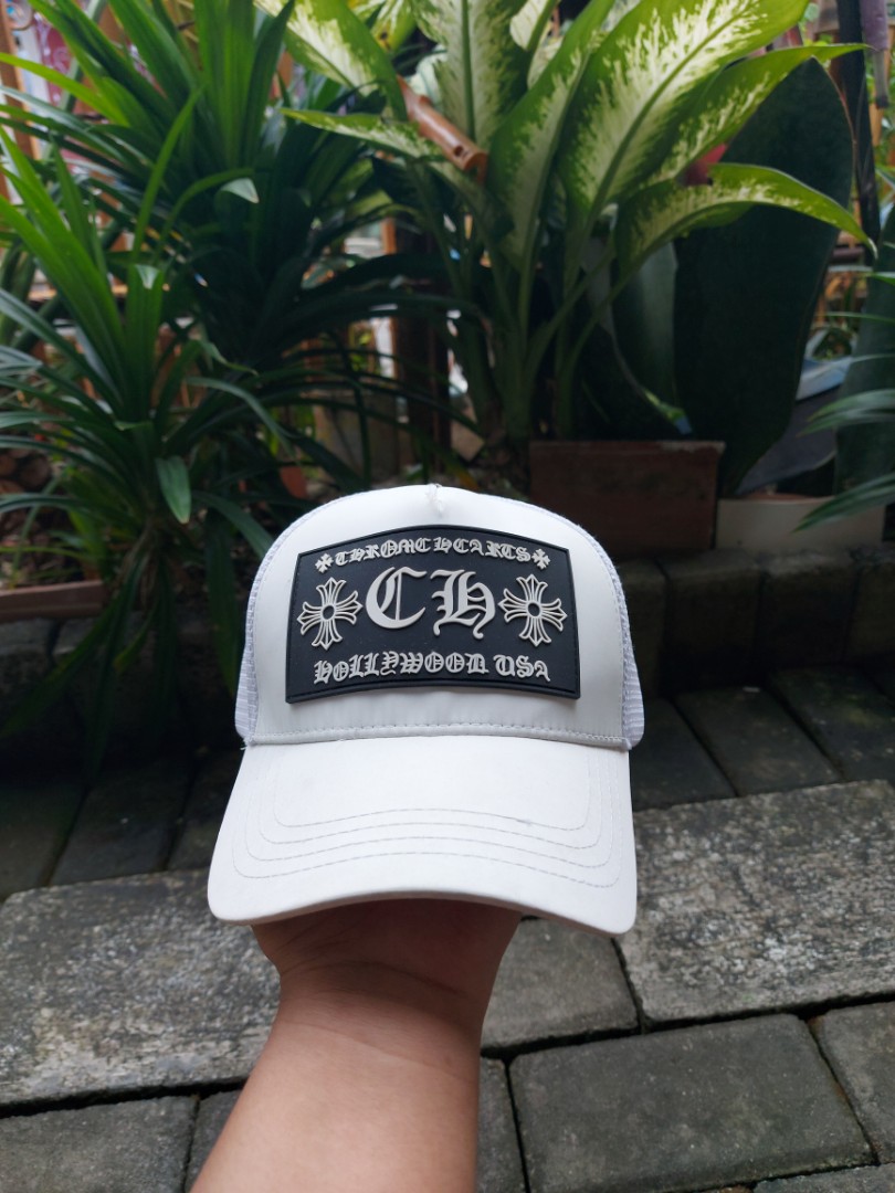 Cap / Topi Trucker Chrome Hearts White 
