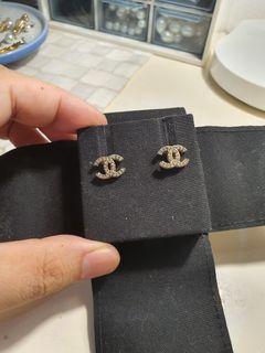 Chanel CC earrings studs authentic