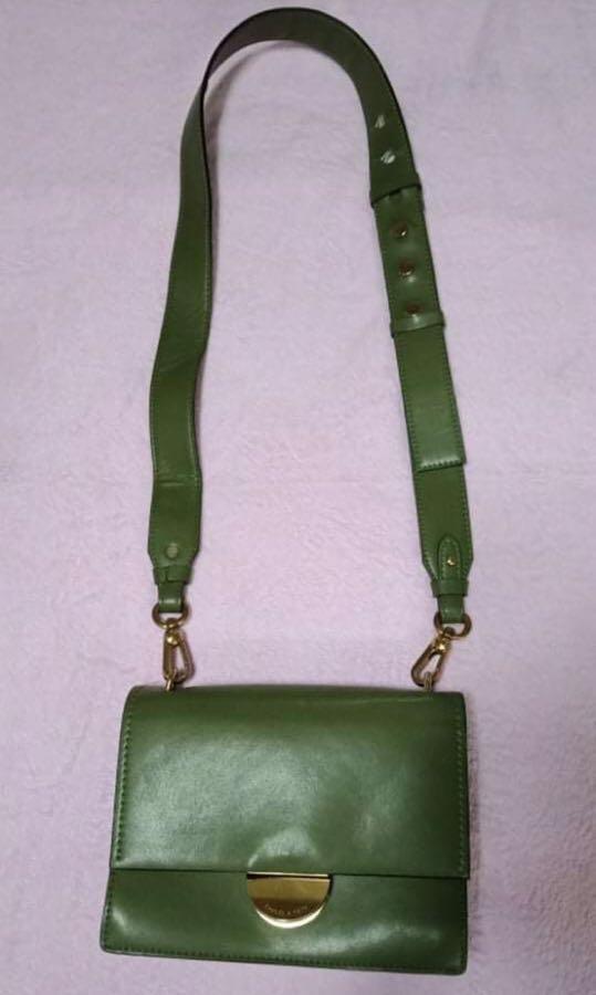 Charles and keith best sale green sling bag