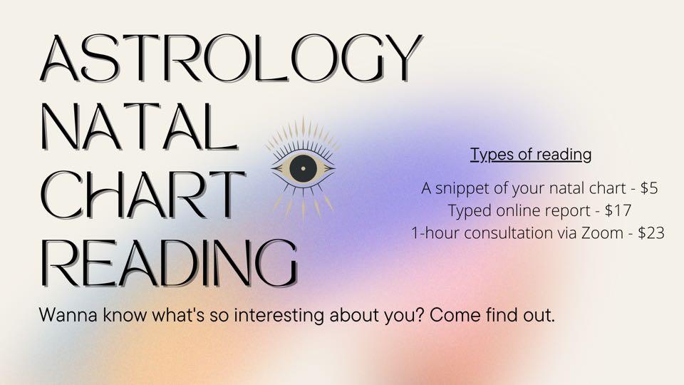 CHEAP Astrology Natal Chart reading (CLOSED FOR NOW BRB ...
