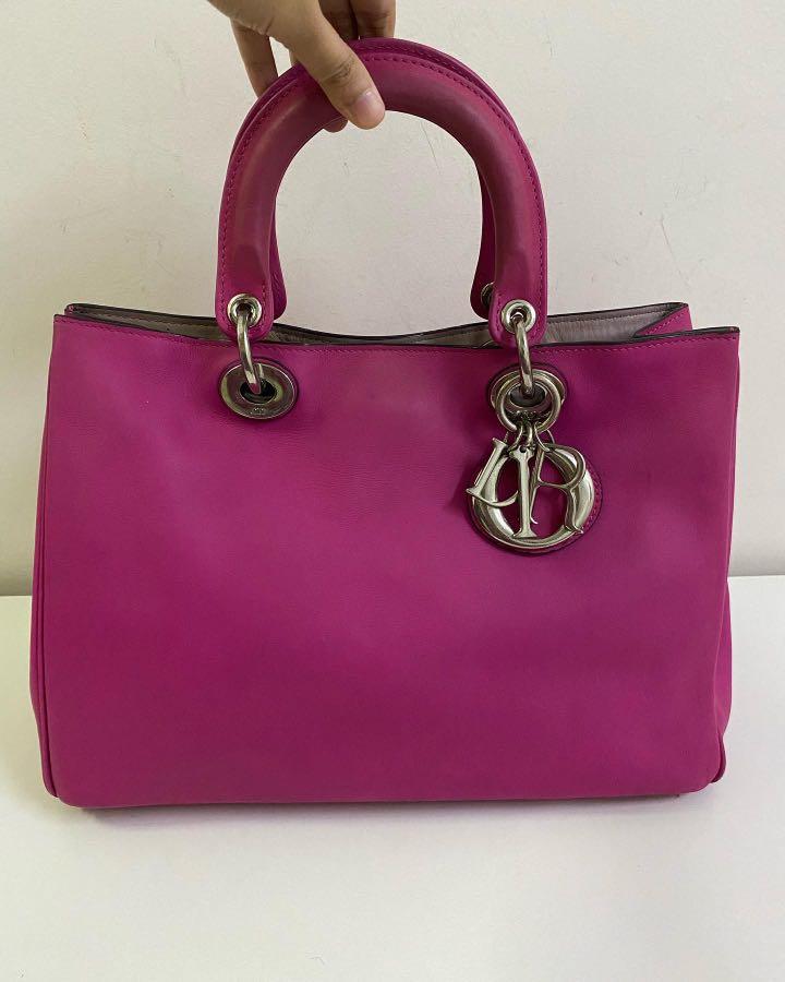 Christian Dior Pink Diorissimo Tote Bag  Rich Diamonds