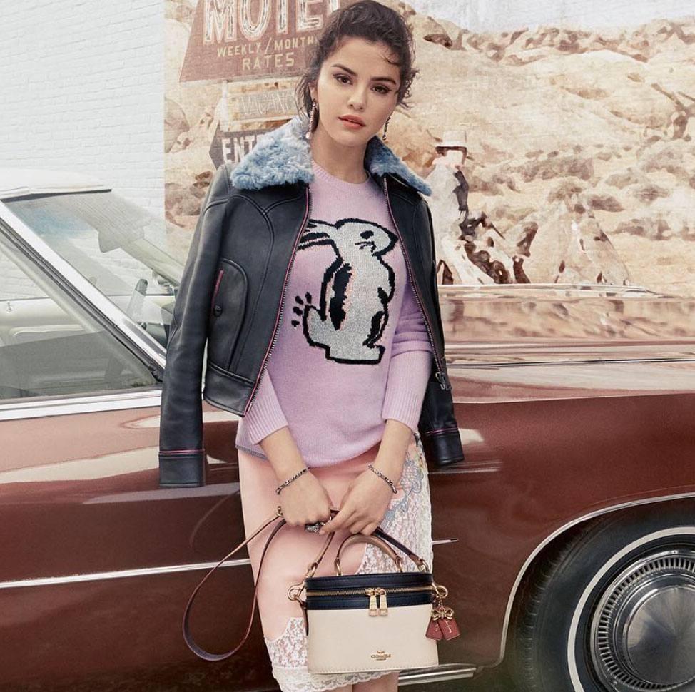 COACH X Selena Gomez Selena Trail Bag in Pink
