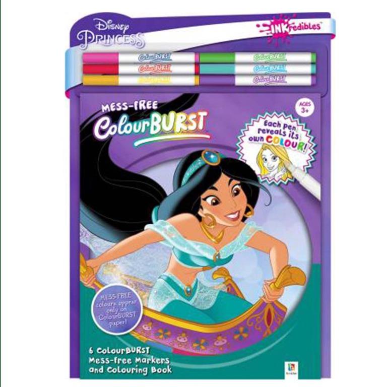 Colour Burst Disney Princess Colouring Kits, Hobbies & Toys ...